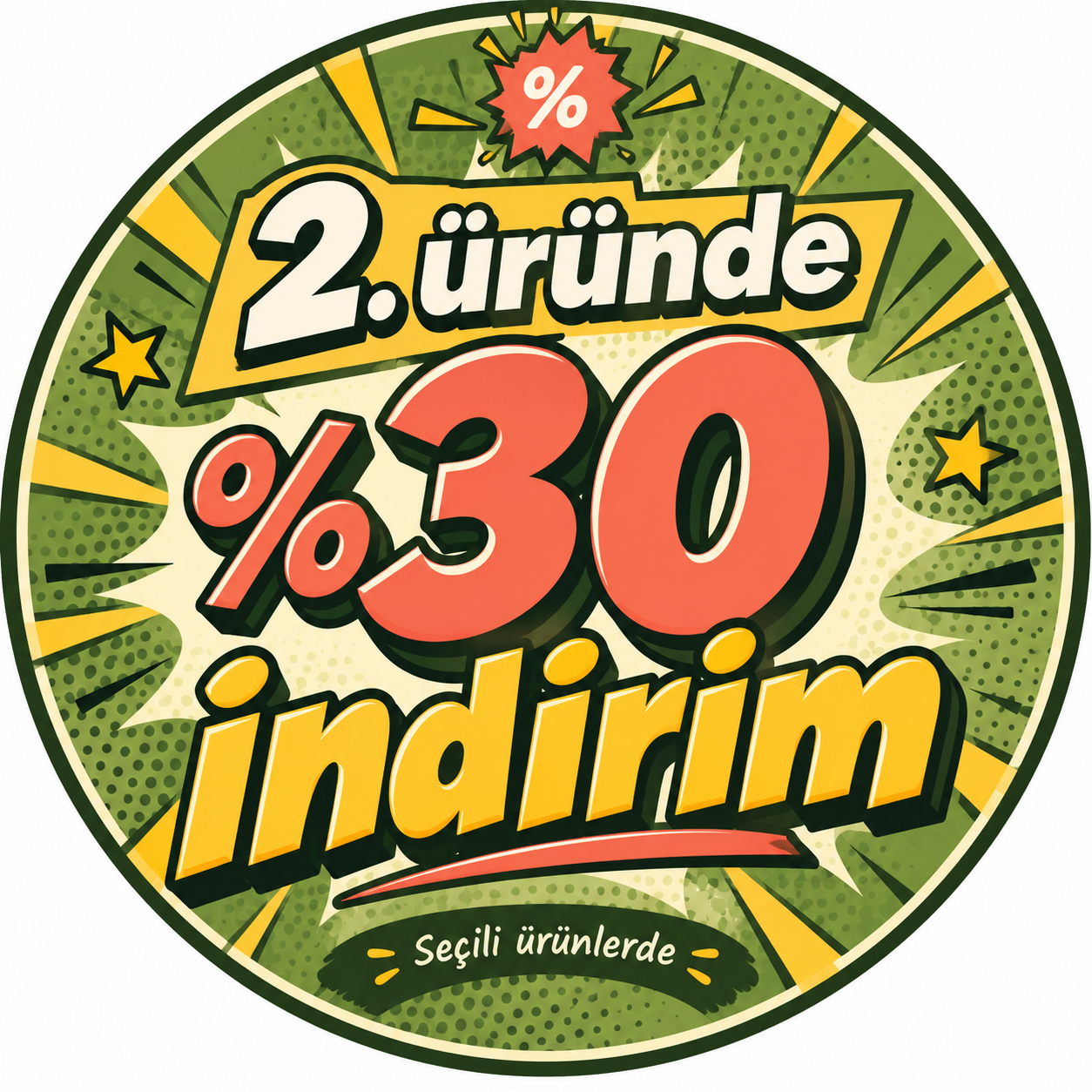 2. üründe %30 indirim