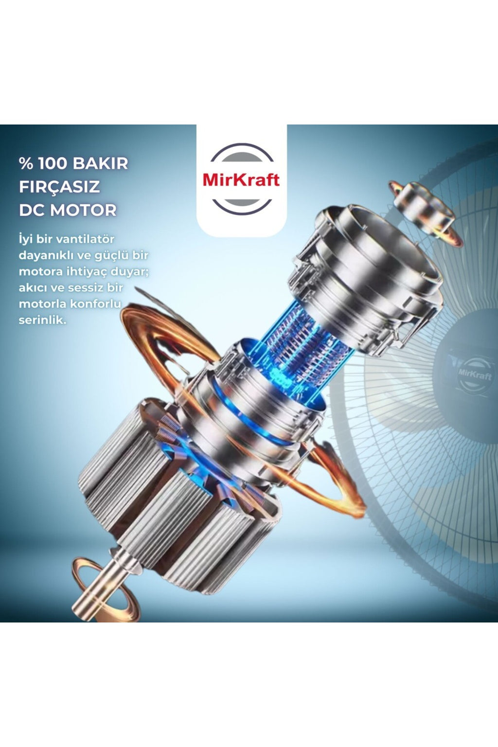 Fs-k5018 18'' Dc Motor 5 Metal Kanatlı Uzaktan Kumandalı Ayaklı Vantilatör