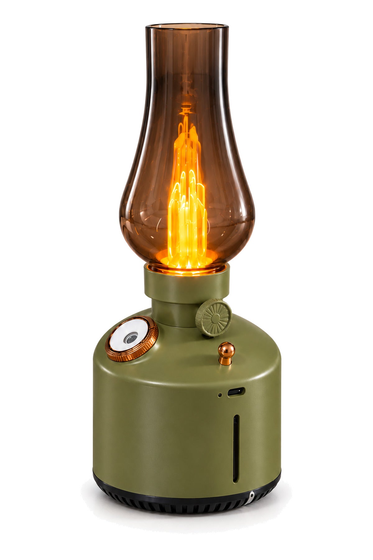 Vintage Lamba Tasarımlı Hava Nemlendirici 280 ml, LED Işıklı, Şarjlı, 22x10 cm