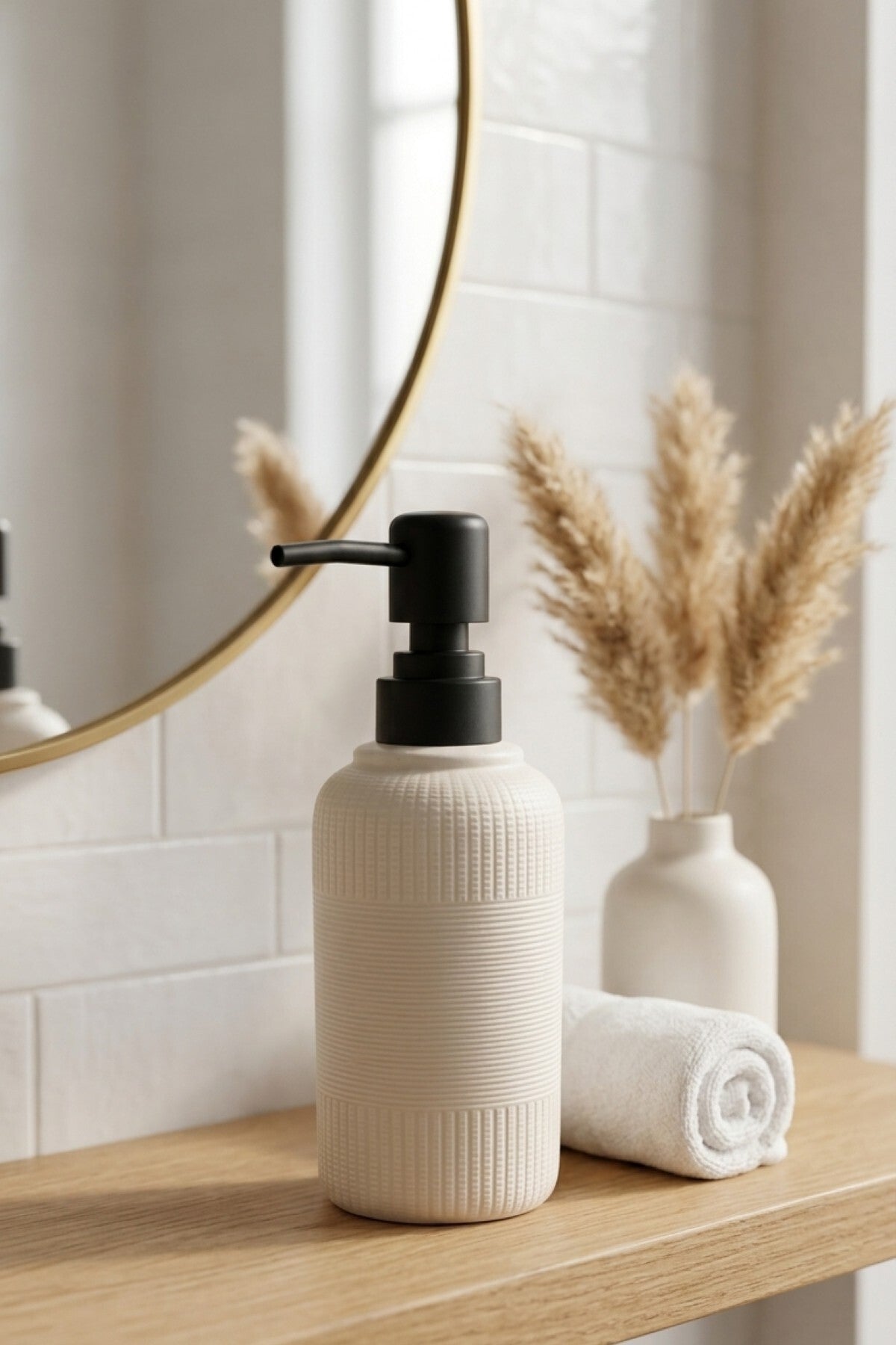 300 ml Seramik Lenora Sıvı Sabunluk, 7 cm çap, 18 cm yükseklik – 92-1