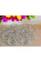6’lı Kulplu Shot Cam Bardak, Çap: 4 cm • Yükseklik: 5 cm, 35 ml