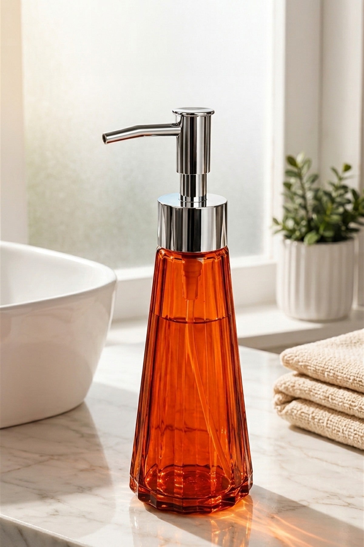 Eyfel Cam Sıvı Sabunluk 250 ml, 7,5x22 cm