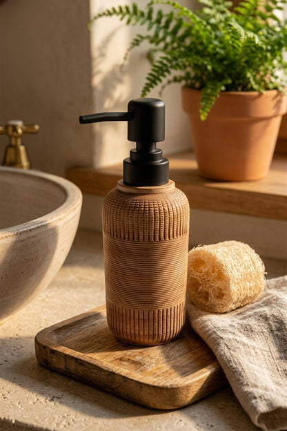 300 ml Seramik Lenora Sıvı Sabunluk, 7 cm çap, 18 cm yükseklik – 92-2