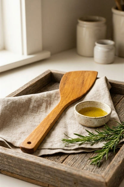 Doğal Ahşap El Yapımı Spatula
