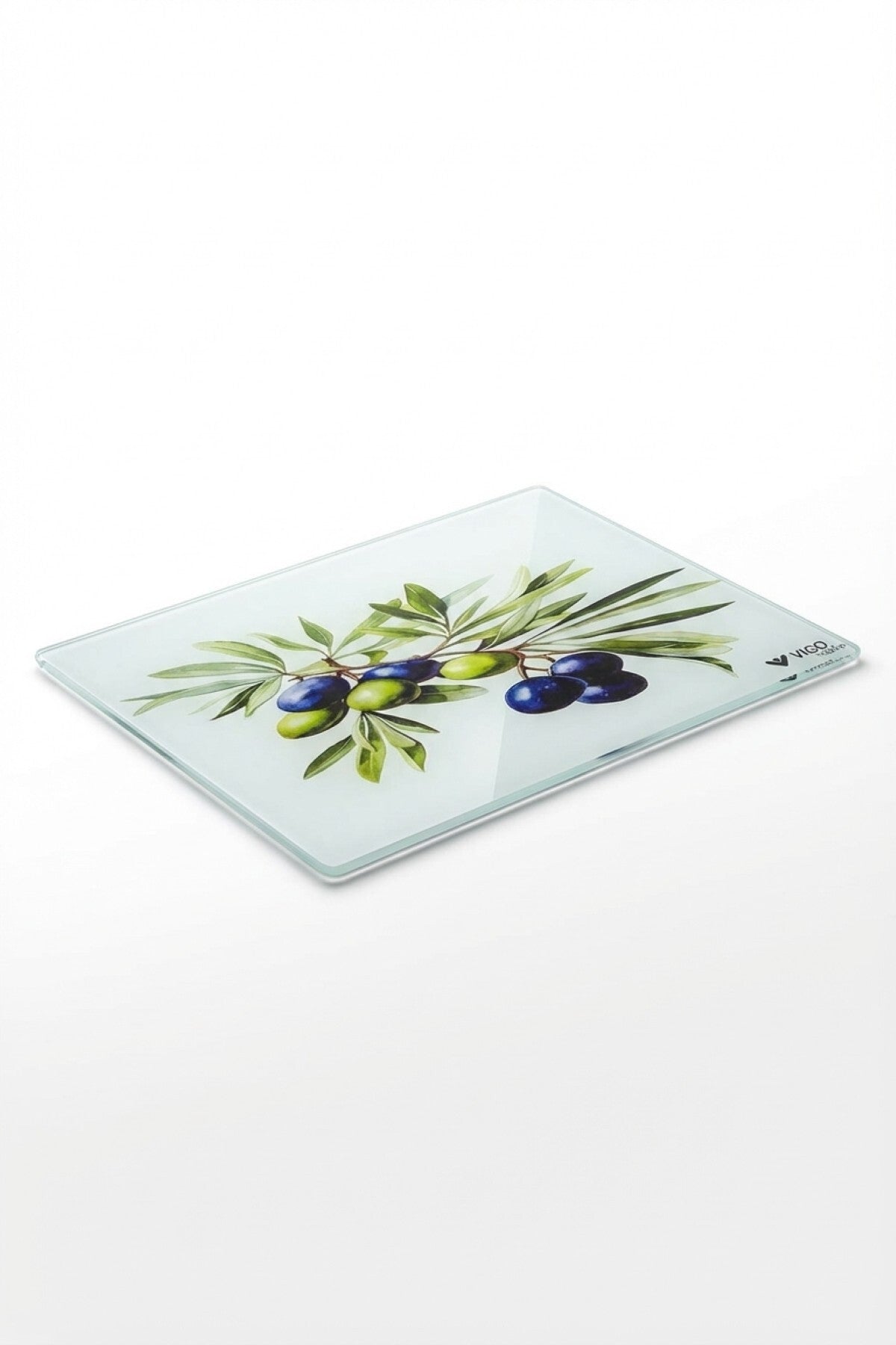Cam Kesme Tahtası Kırılmaz Temperli 25x35 cm Üzüm Desenli Kaymaz