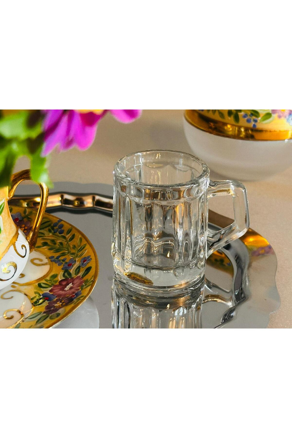 6’lı Kulplu Shot Cam Bardak, Çap: 4 cm • Yükseklik: 5 cm, 35 ml