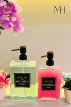 500 ml+750 ml İkili Modern ve Şık Tasarım Cam Sıvı Sabunluk