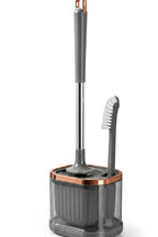 WC Fırçası ve Temizlik Fırçası Seti, Gri, Duvara Monte Edilebilir, 45 cm - görsel 3