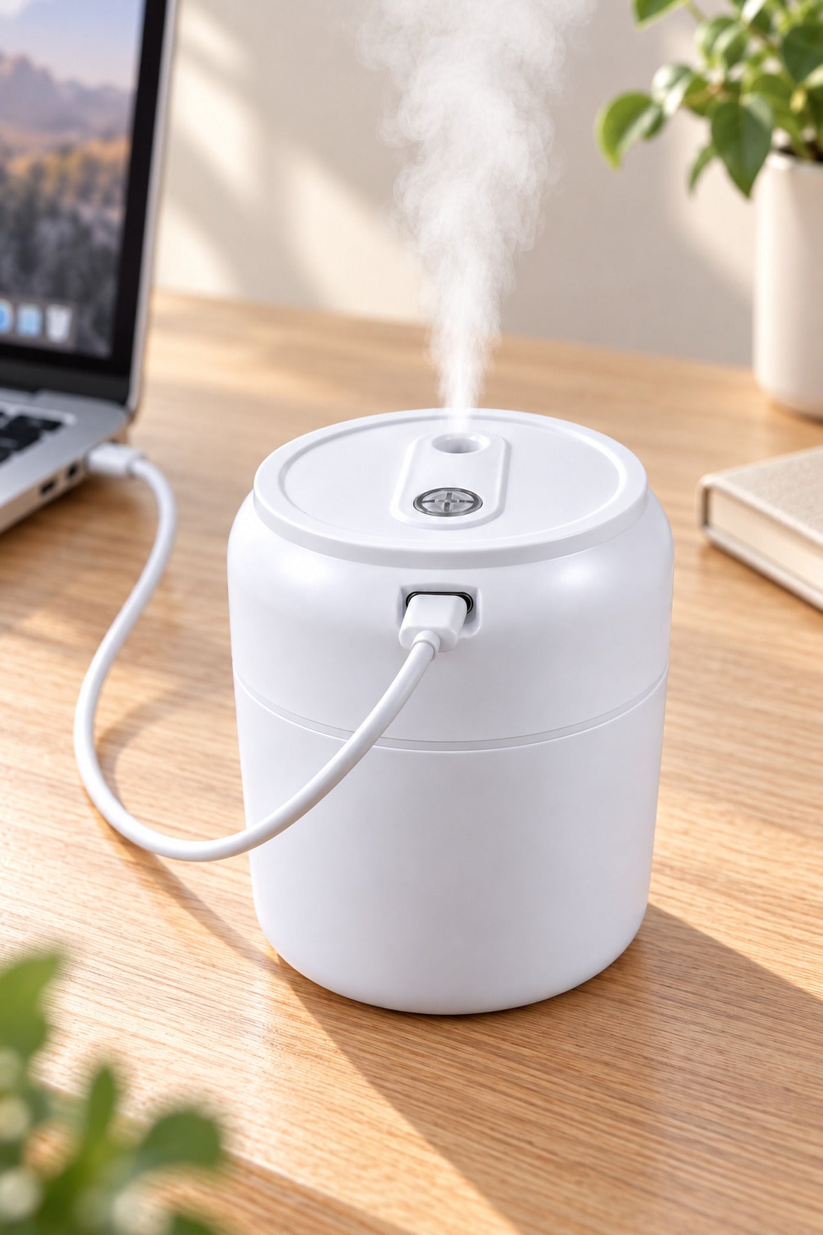 Mini Hava Nemlendirici 200 ml, USB Type-C, 7,5 x 9 cm
