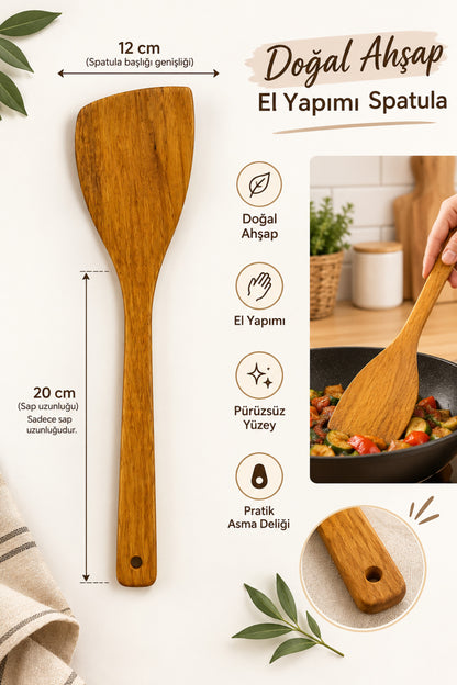 Doğal Ahşap El Yapımı Spatula