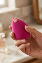 Pembe Renk 10 Parça Profesyonel Makyaj Süngeri Seti Pudra Puff Blender - görsel 3