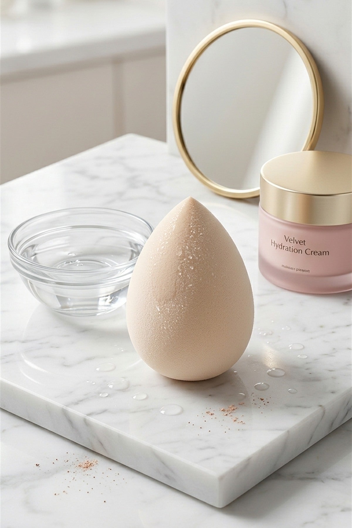 Makyaj Süngeri Krem Beauty Blender Fondöten ve Kapatıcı Uygulama Süngeri, 6 cm - görsel 6
