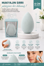 Makyaj Süngeri Yeşil Beauty Blender Fondöten ve Kapatıcı Uygulama Süngeri, 6 cm - görsel 2