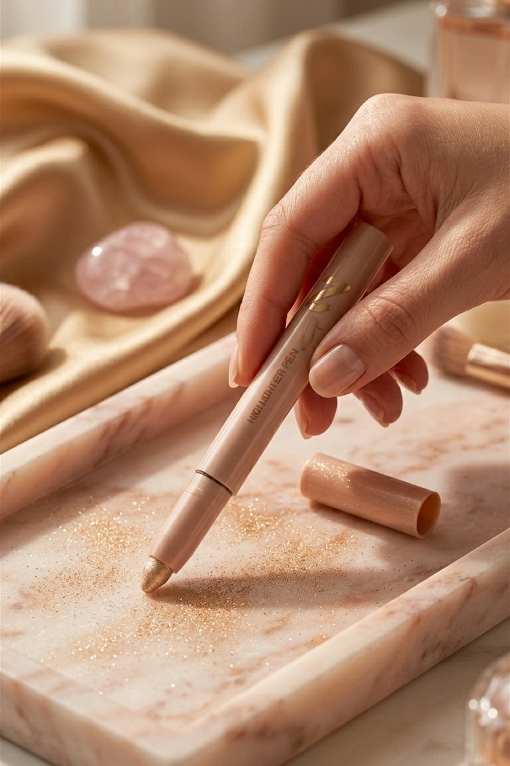 Işıltı Veren Aydınlatıcı Stick Highlighter Kalemi Doğal Parlak Görünüm - görsel 5