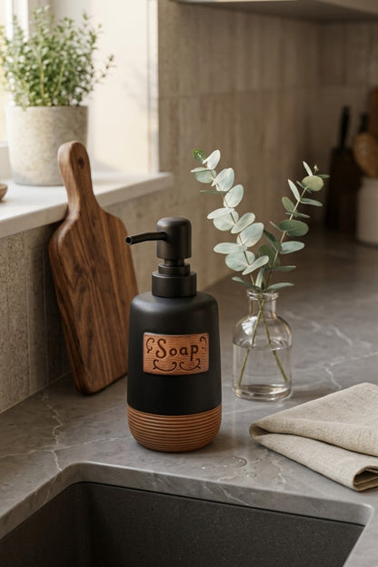 300 ml Seramik Lenora Sıvı Sabunluk, 7 cm çap, 18 cm yükseklik