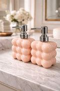 2 adet Bubble Cam Sıvı Sabunluk, 300 ml + 300 ml - Somon, 9,5x6,5x15 cm
