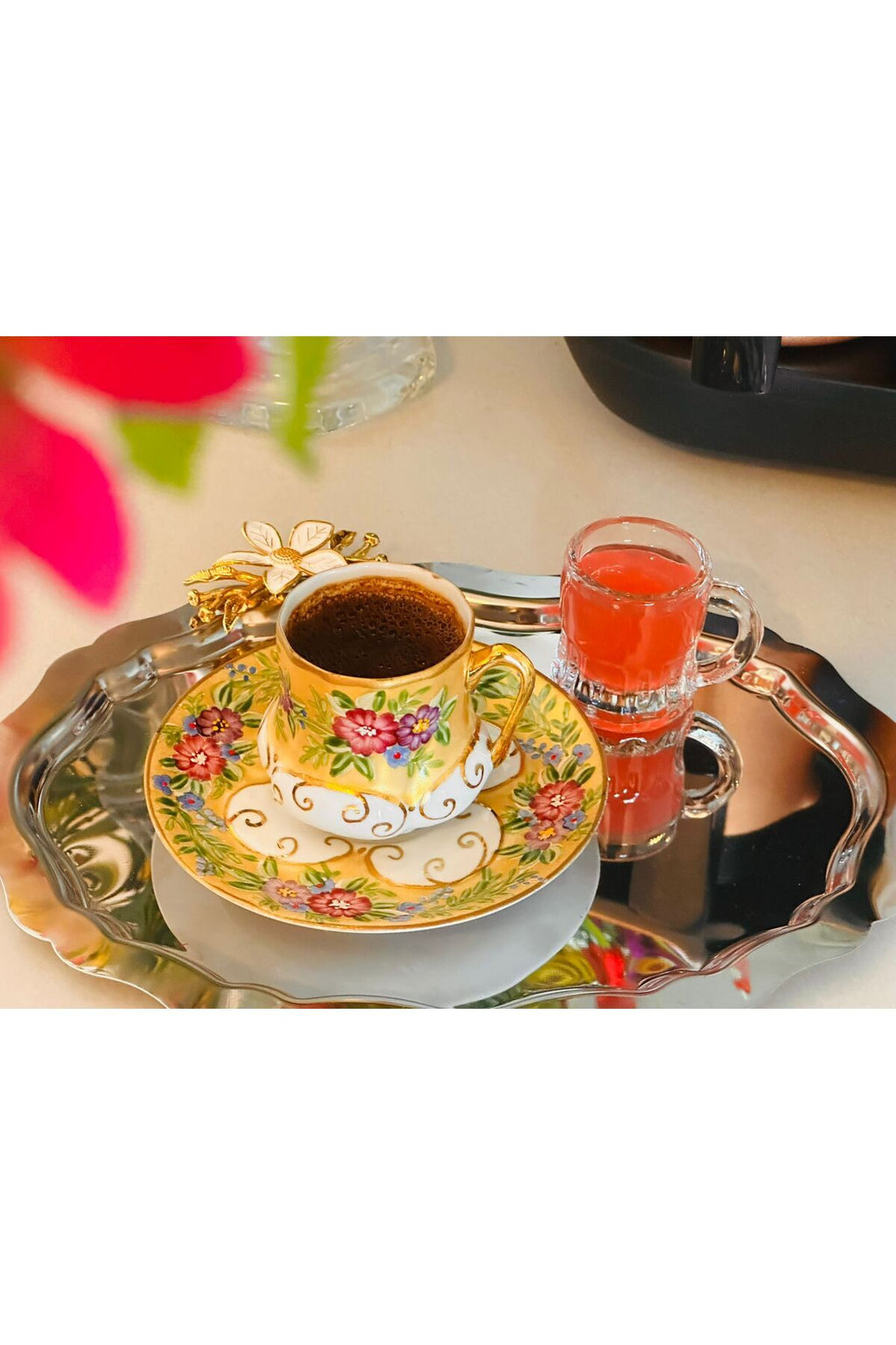 6’lı Kulplu Cam Bardak Seti, 4 cm çap × 5 cm yükseklik, 35 ml