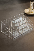 Şeffaf Makyaj Organizeri, Uzunluk: 21,5 cm, Genişlik: 12,5 cm, Yükseklik: 8 cm