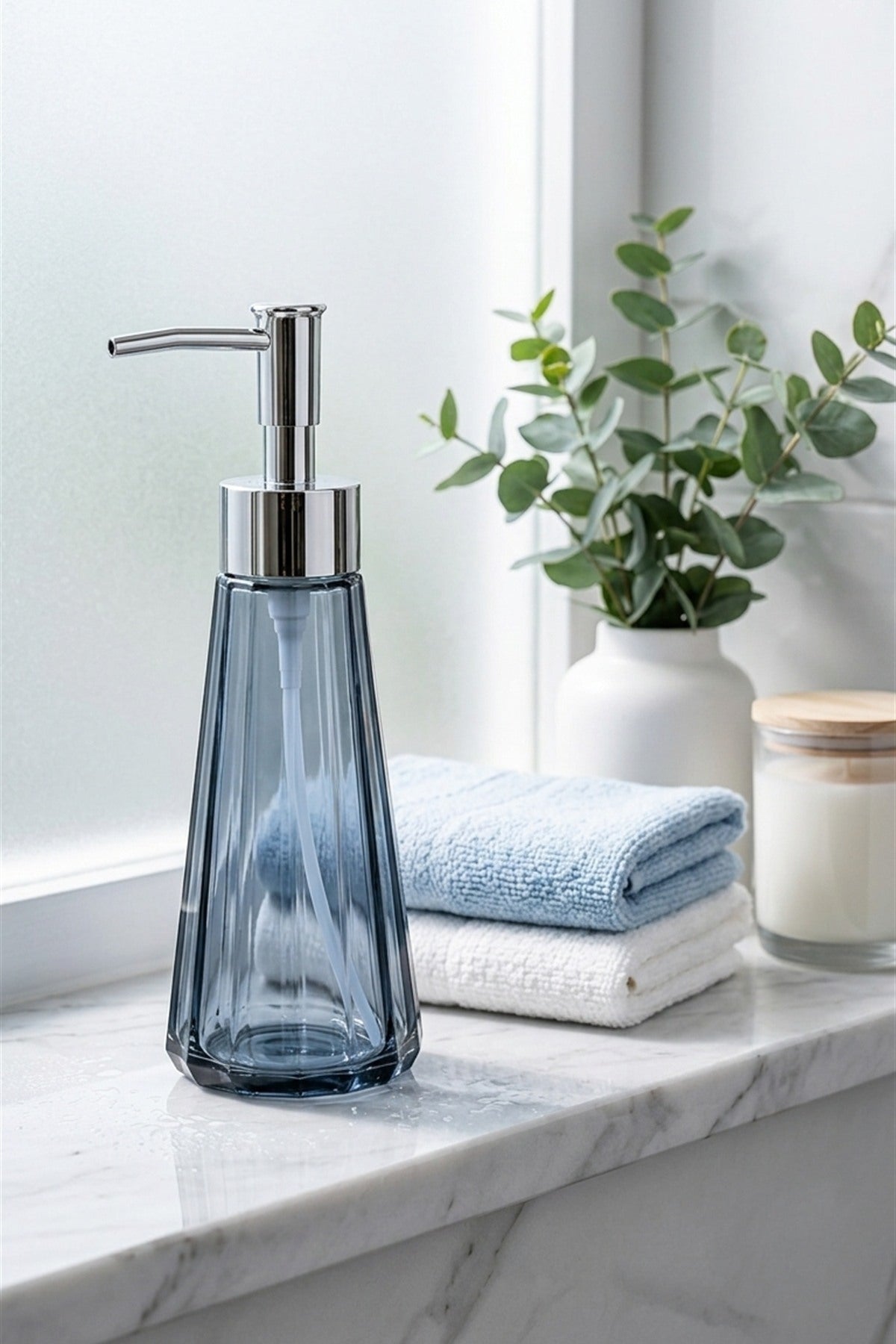 Eyfel Cam Sıvı Sabunluk 250 ml, 7,5x22 cm