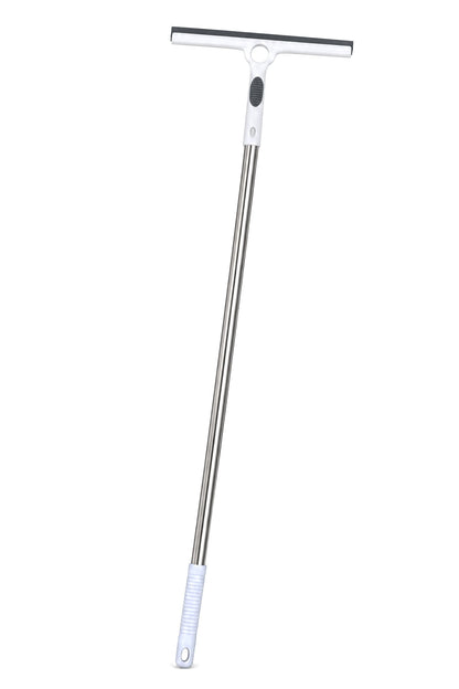 Saplı Cam Çekçek, Kauçuk Uçlu Camsil, Çelik Saplı, Beyaz, 86 cm