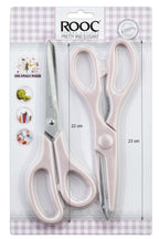 Tırtıklı Ağız 2'li Çok Amaçlı Makas Seti – Büyük Boy Pembe, 23 Cm