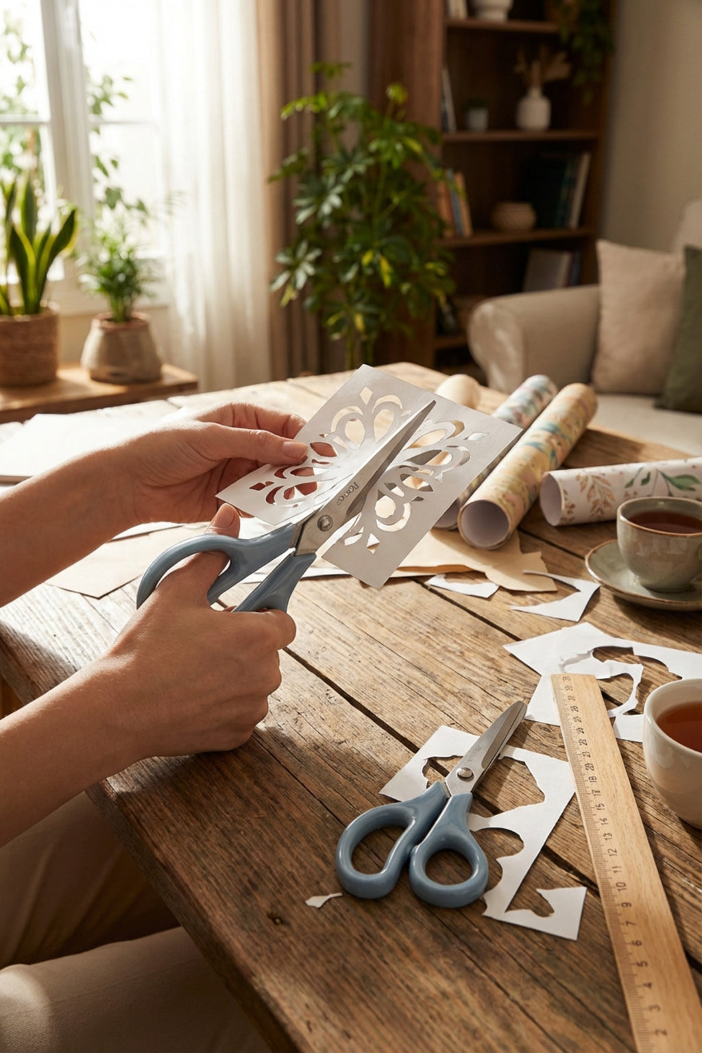 2'li Çok Amaçlı Makas Seti – Küçük Boy Mavi, 14.5 Cm