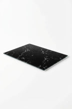 Cam Kesme Tahtası Kırılmaz Temperli 25x35 cm Siyah Mermer Desenli Kaymaz - Görsel 3