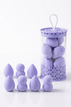 Mini Boy 8'li Mor Makyaj Süngeri Seti- 2 cm x 3 cm Makyaj Uygulama Süngeri