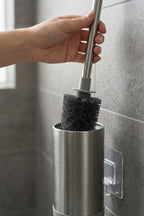 Metal WC Klozet Fırçası ve Fırçalık, Duvara Monte Edilebilir, 47 cm. - görsel 4