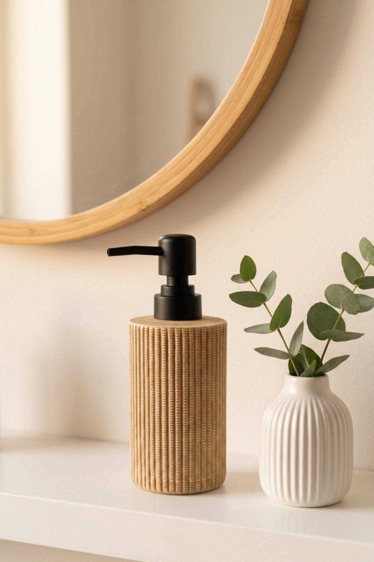 300 ml Seramik Lenora Sıvı Sabunluk, 7 cm çap, 18 cm yükseklik
