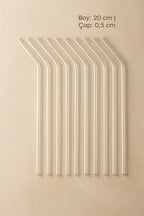 Cam Pipet 12’li Set — 20 cm uzunluk, 0,5 cm Çap