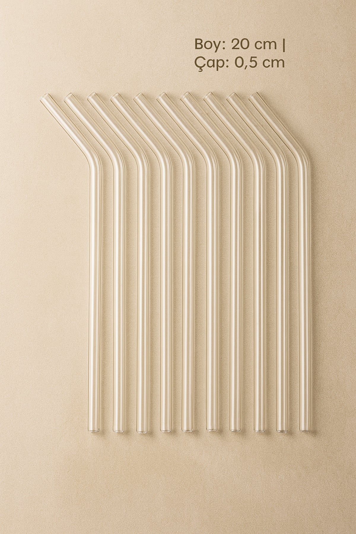 Cam Pipet 12’li Set — 20 cm uzunluk, 0,5 cm Çap