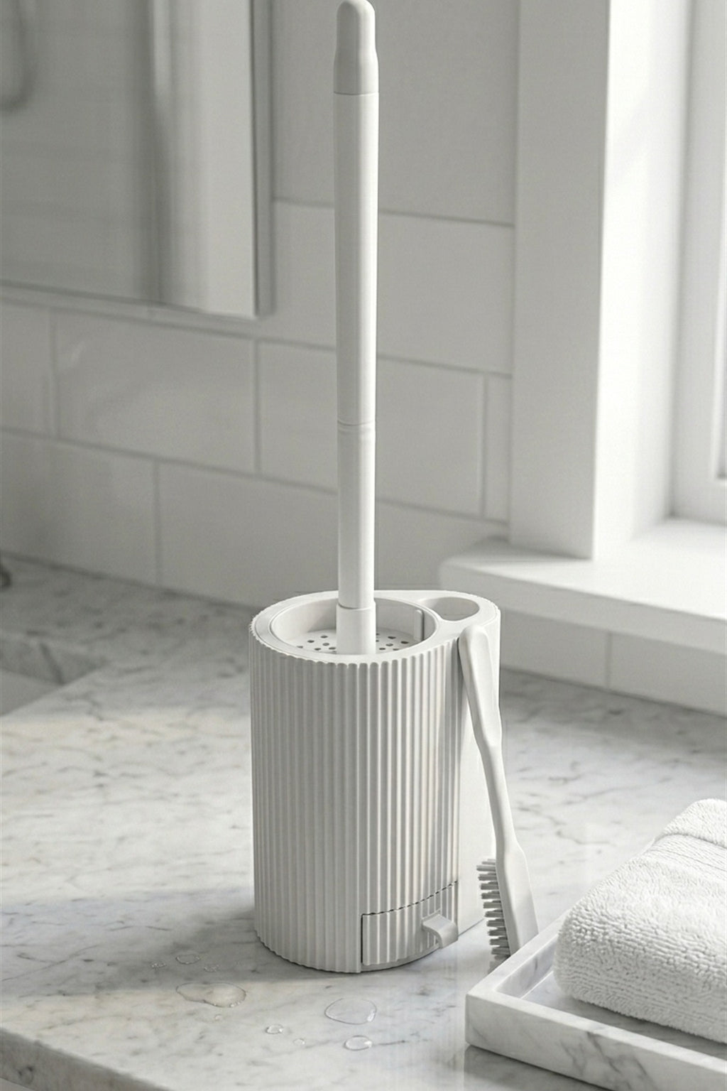 Klozet Fırçası Seti ve Detay Temizlik Fırçası, Yükseklik: 53 cm (35 cm sap + 18 cm fırçalık) - görsel 3