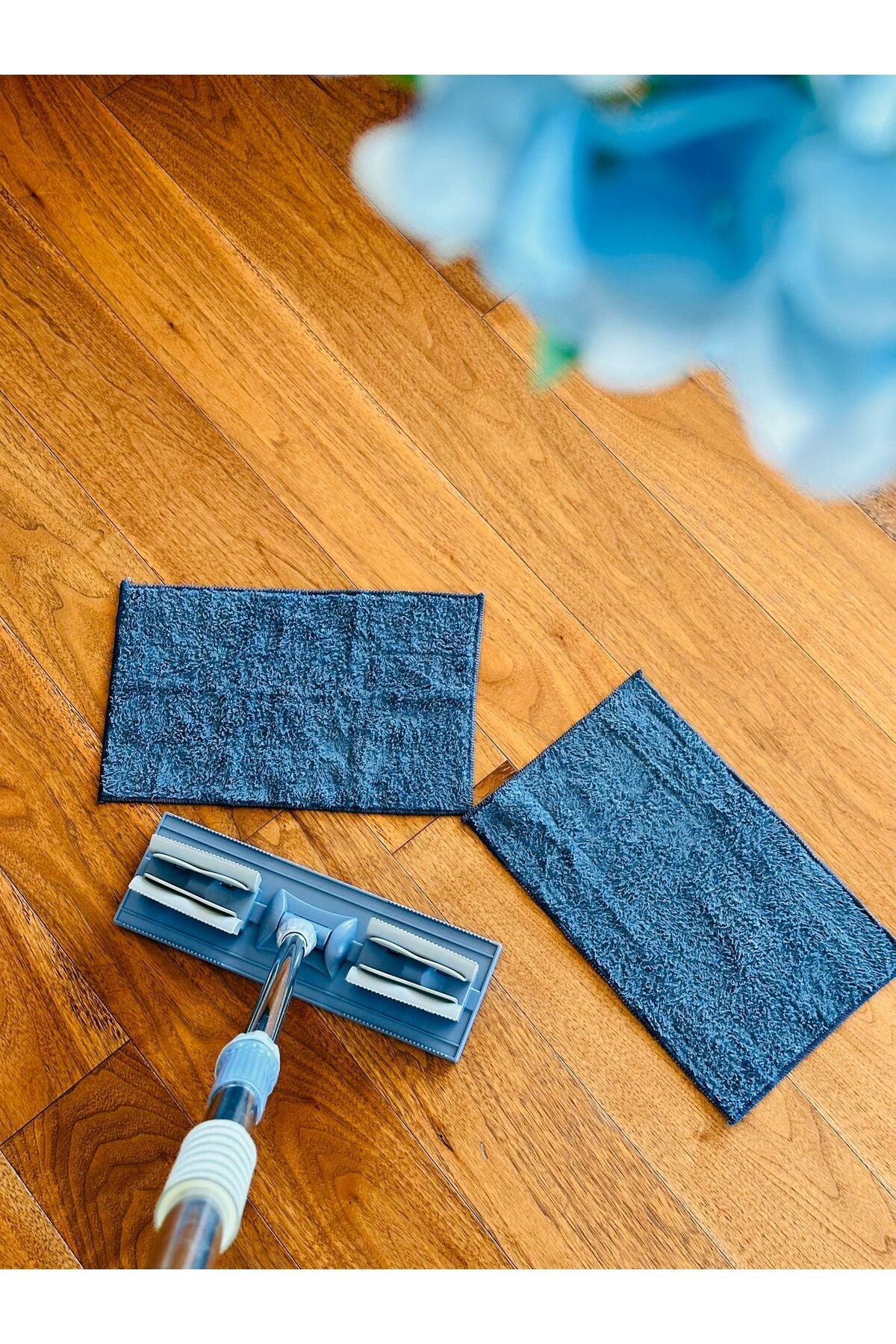 Gri Renk Mandallı Mop, Mikrofiber Paspas, Hediye Paspaslı