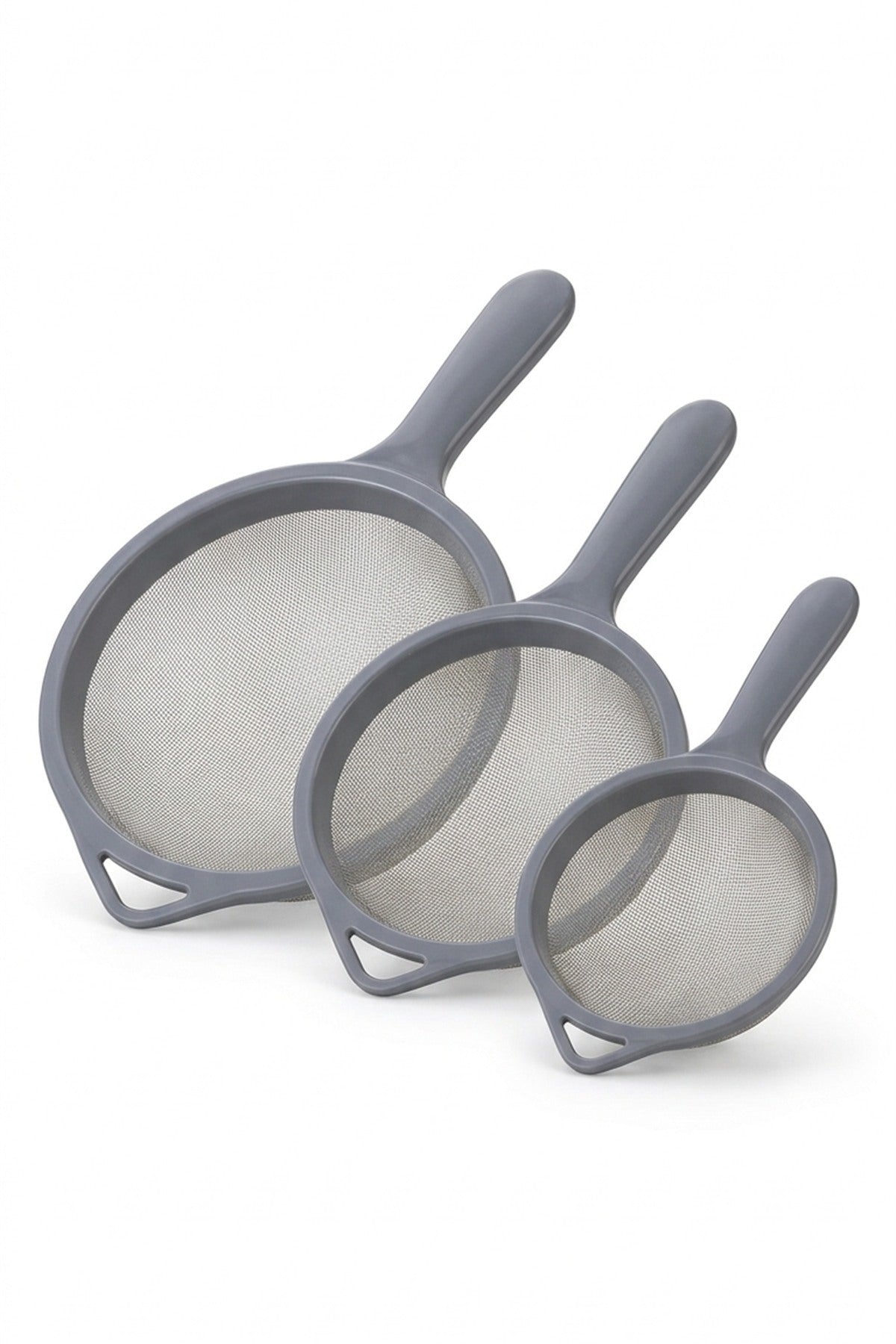 Süzgeç Paslanmaz 3'lü Set 12 Cm-16 Cm-20 cm