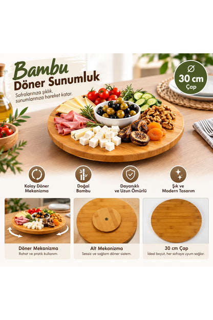 Bambu Döner Sunumluk – 30 cm