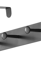 Pratik 6'lı Metal Kapı Arkası Askısı - 30 Kg Taşıma Kapasiteli Siyah, 46.5 Cm