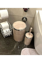 Banyo Seti 5'li,yuvarlak,akrilik-çöpkovası, Wcfırçalık,sıvı Sabunluk,diş Fırçalık,el Sabunluk