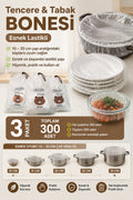 300 Adet Tencere ve Tabak Bonesi (3 Paket x 100 Adet)