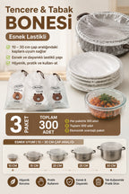 300 Adet Tencere ve Tabak Bonesi (3 Paket x 100 Adet)