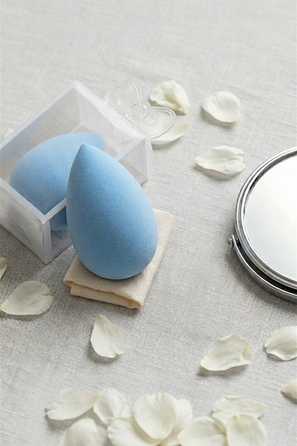 Makyaj Süngeri Mavi Beauty Blender Fondöten ve Kapatıcı Uygulama Süngeri, 6 cm - görsel 4