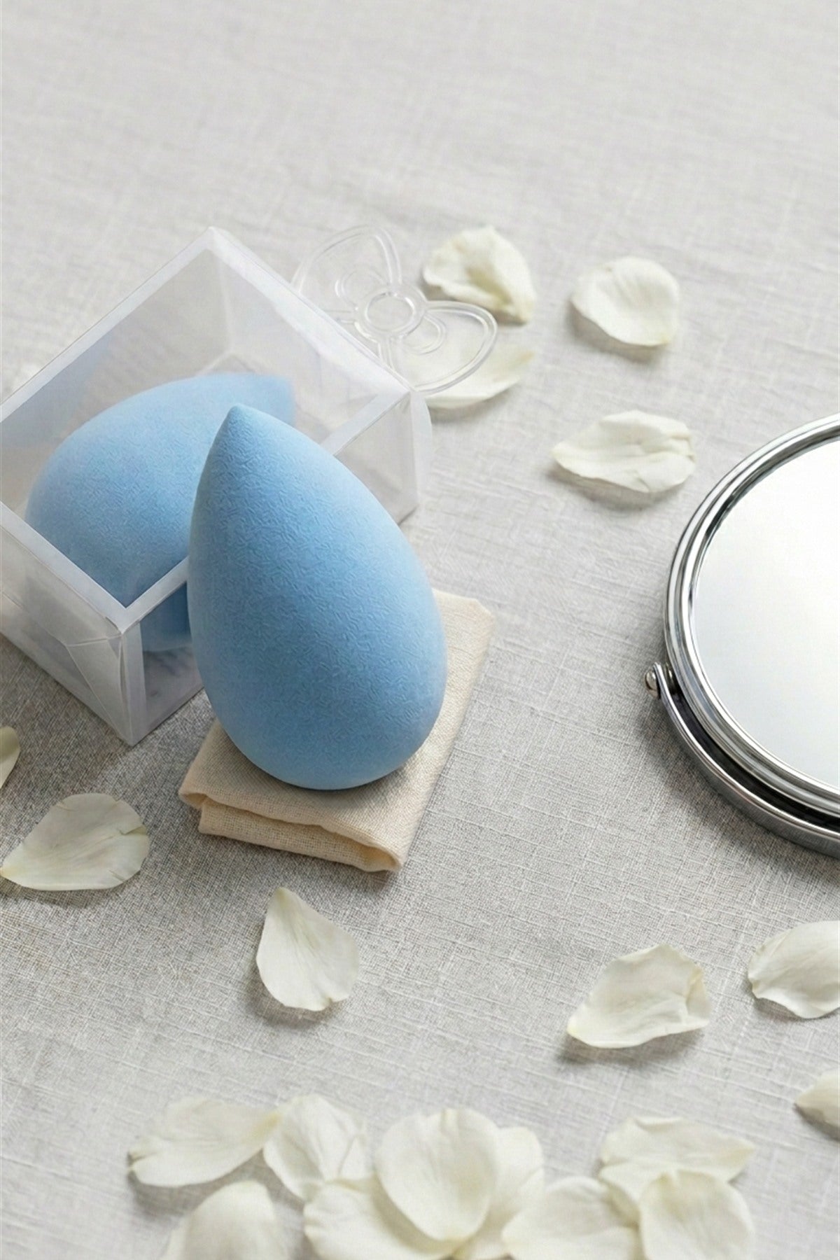 Makyaj Süngeri Mavi Beauty Blender Fondöten ve Kapatıcı Uygulama Süngeri, 6 cm - görsel 4