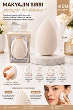 Makyaj Süngeri Krem Beauty Blender Fondöten ve Kapatıcı Uygulama Süngeri, 6 cm - görsel 2