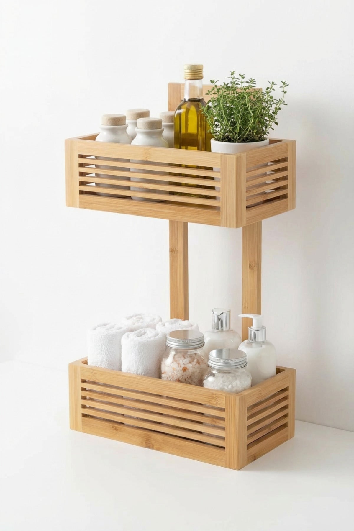 Bambu 2 Katlı Mutfak & Banyo, Mutfak Düzenleyici Organizer