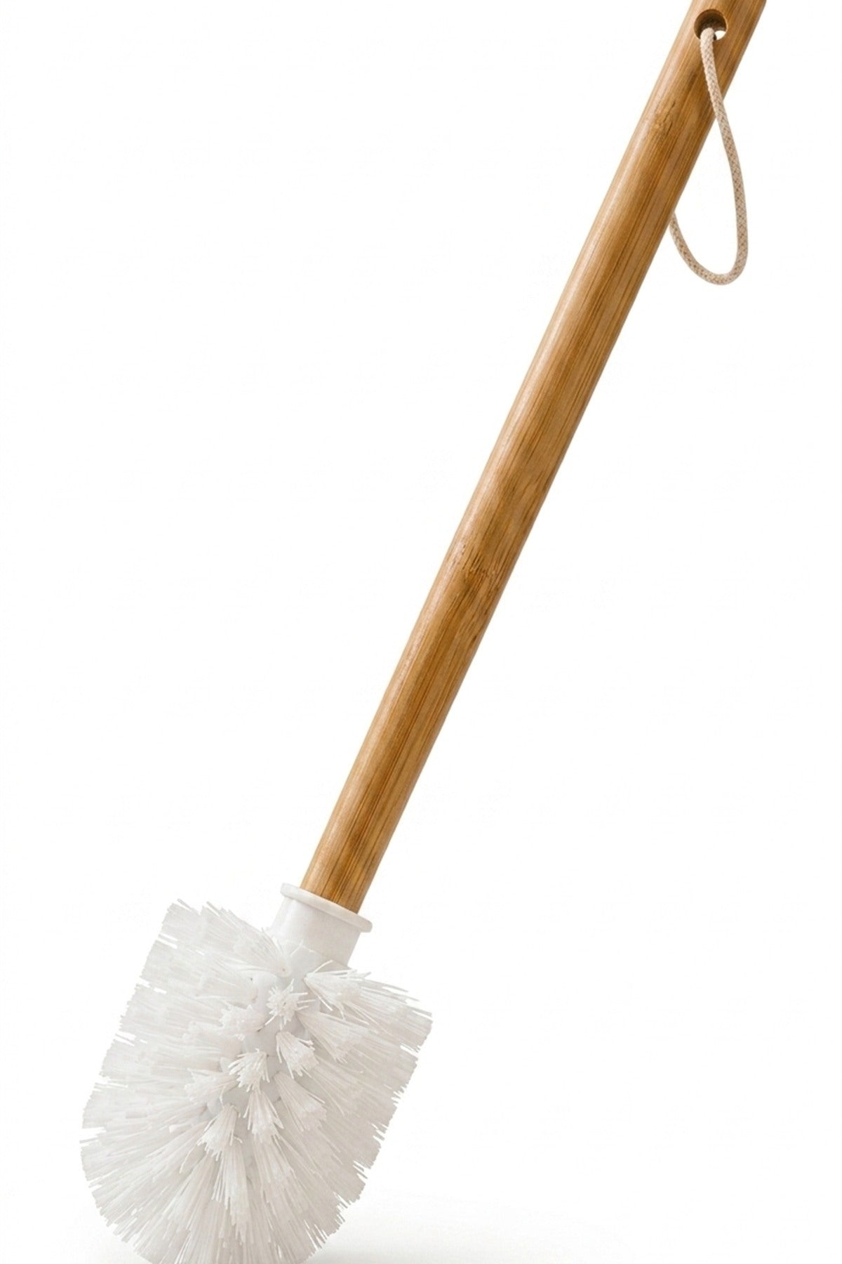 Bambu Saplı WC Klozet Fırçası – Dayanıklı Temizlik Fırçası 36 cm - görsel 3