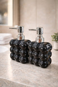 2 adet Bubble Cam Sıvı Sabunluk, 300 ml + 300 ml - Siyah, 9,5x6,5x15 cm