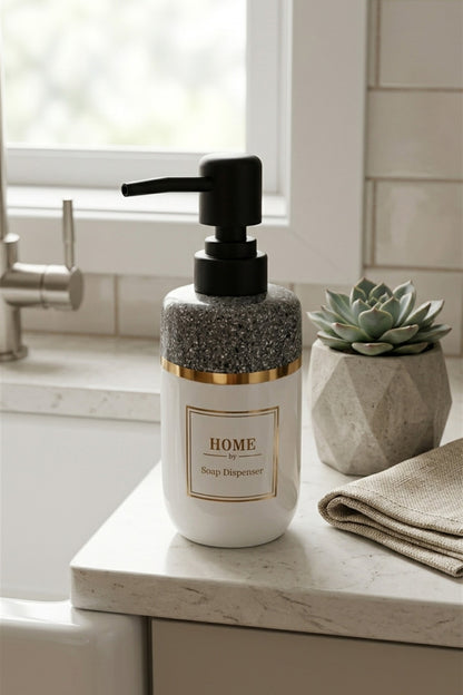 300 ml Seramik Lenora Sıvı Sabunluk, 7 cm çap, 18 cm yükseklik – 82-3
