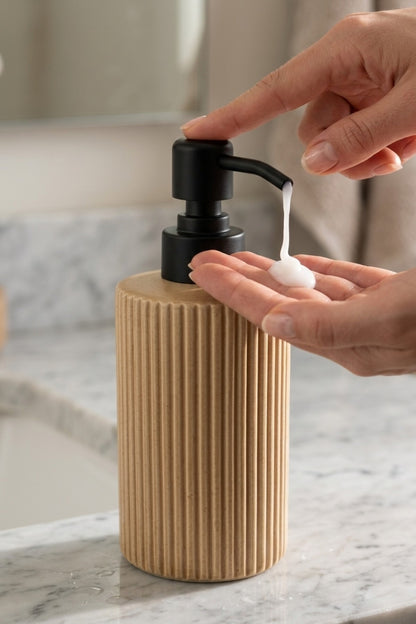 300 ml Seramik Lenora Sıvı Sabunluk, 7 cm çap, 18 cm yükseklik
