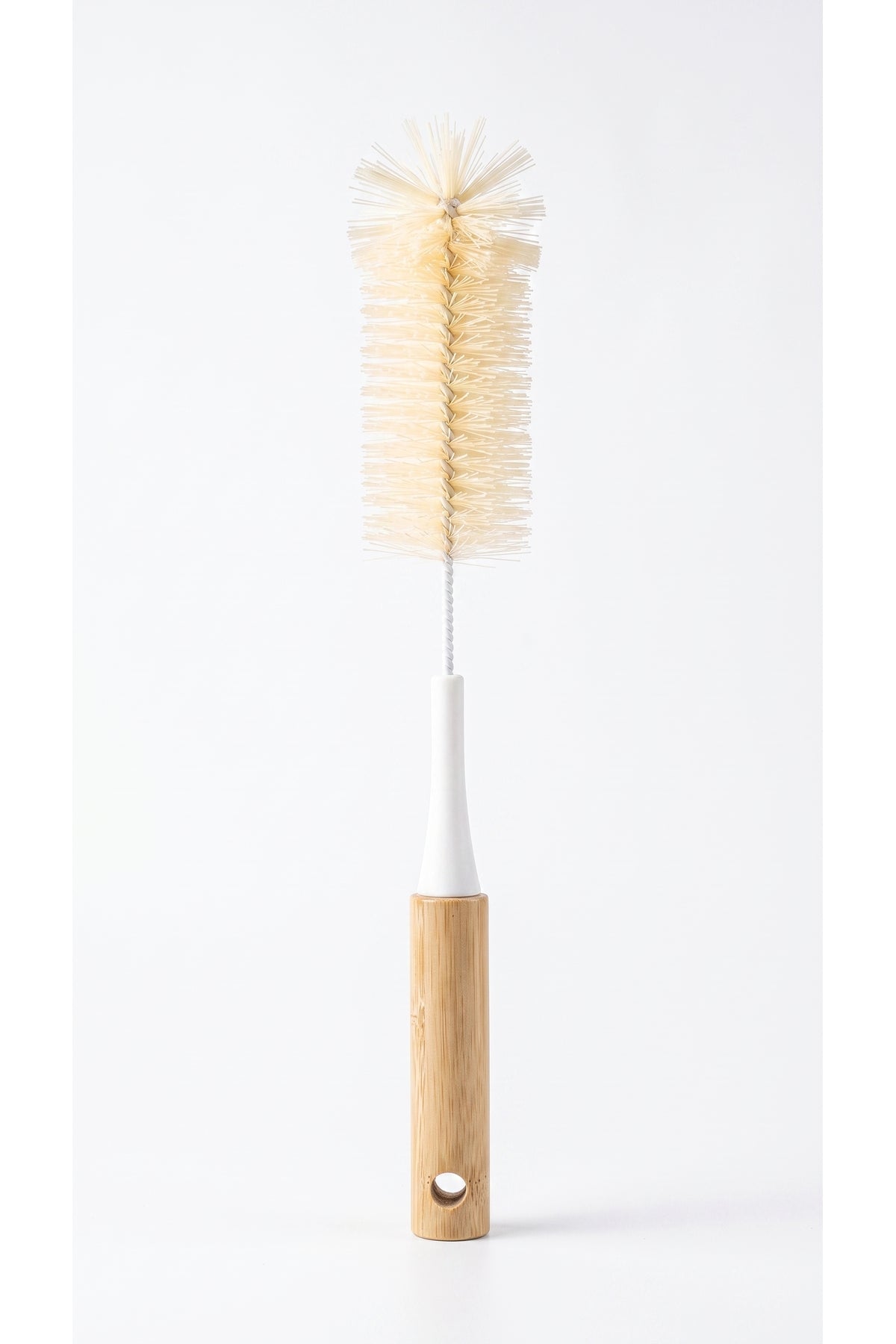 Bambu Saplı Uzun Şişe, Sürahi ve Termos Temizleme Fırçası, 33 cm