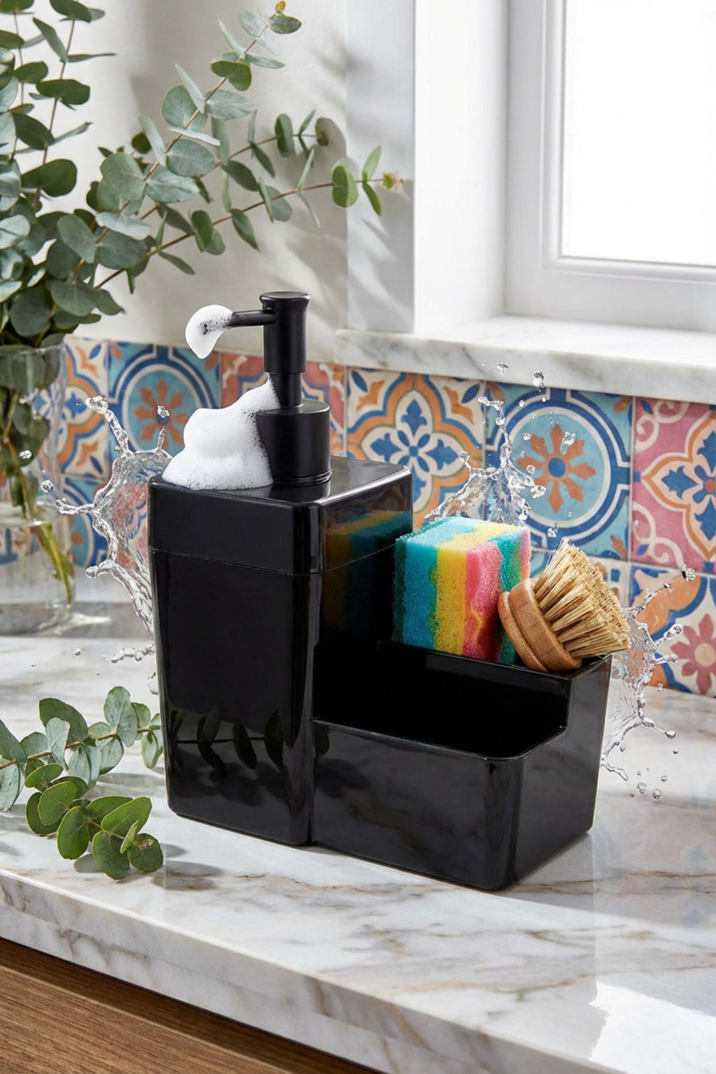 Sıvı Sabunluk 450 ml (19x16x8 cm) - Siyah